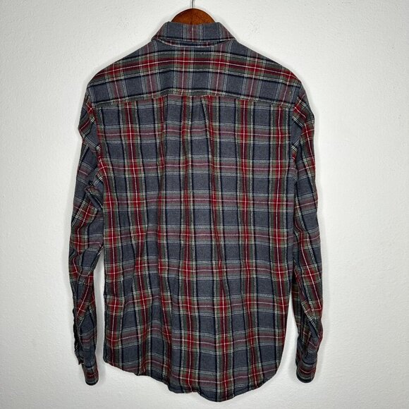 L.L. Bean Scotch Plaid Flannel Shirt Traditional‎ Fit Sz M - Picture 6 of 7